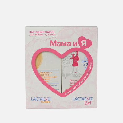 Изображение товара Набор для интимной гигиены Мама и я 2 шт. гель и средство для девочек 200 мл