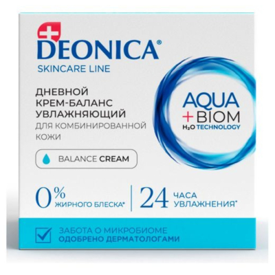 Изображение товара Крем для лица Deonica баланс для комбинированной кожи 50 мл Изображение товара Крем для лица Deonica баланс для комбинированной кожи 50 мл