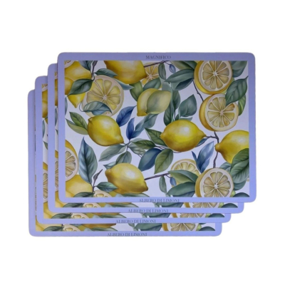 Изображение товара Подставка GenLex Птички и лимоны Под горячее 4 шт