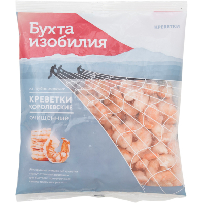 Изображение товара Креветка очищенная Бухта Изобилия королевская в/м 300 г Изображение товара Креветка очищенная Бухта Изобилия королевская в/м 300 г