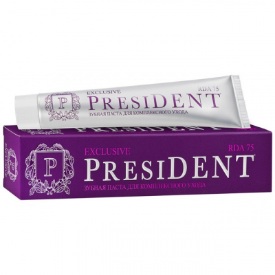Изображение товара Зубная паста Президент эксклюзив 75 мл
