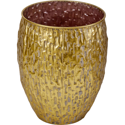 Изображение товара Декоративная ваза Glasar 42х42х51 см из металла золотистого цвета