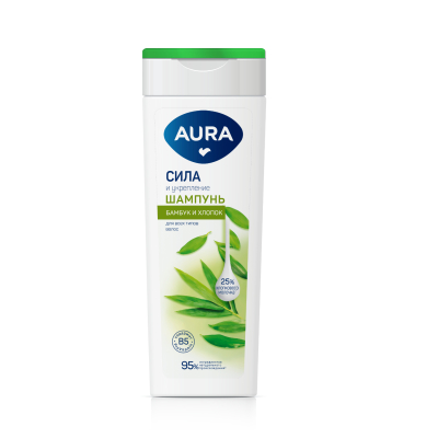 Изображение товара Шампунь для волос AURA Сила и укрепление 380 мл для всех типов волос
