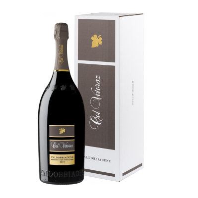 Изображение товара Игристое вино белое сухое Col Vetoraz, Valdobbiadene DOCG Brut,  в подарочной упаковке, 1.5 л