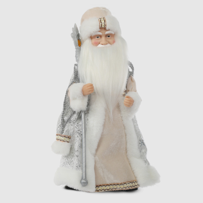 Изображение товара Фигура Sote Toys Дед Мороз в белой шубе 40 см с мелодией