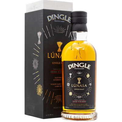 Изображение товара Виски Dingle Lunasa Single Malt 0.7 л подарочная упаковка Изображение товара Виски Dingle Lunasa Single Malt 0.7 л подарочная упаковка