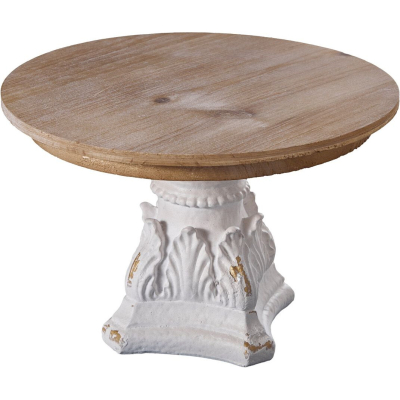 Изображение товара Стильное блюдо на ножке Glasar 27х27х20 см белого цвета Изображение товара Стильное блюдо на ножке Glasar 27х27х20 см белого цвета