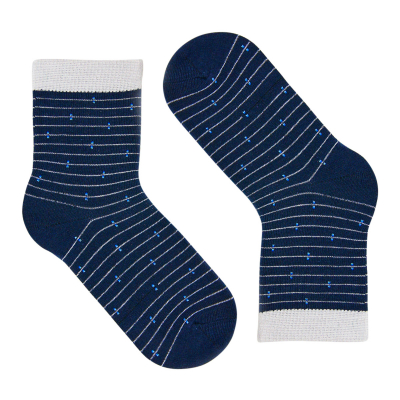 Изображение товара Детские носки Lucky Socks синего цвета для мальчиков, демисезонные, 16-18 размер