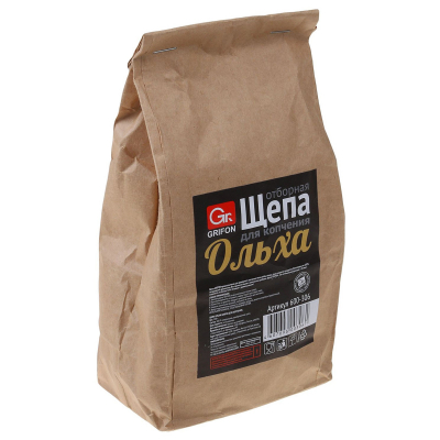 Изображение товара Щепа Grifon для копчения 200 г ольха природная для ароматной копчёной кухни