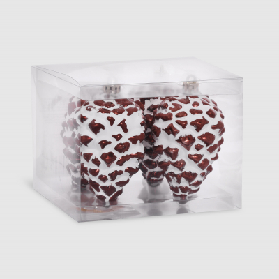 Изображение товара Набор елочных игрушек Unique Treasures 4 шт коричневый 107 мм