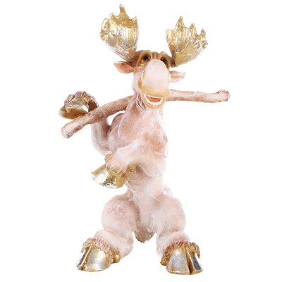 Изображение товара Фигура ТПК Полиформ Лось с коромыслом 38 см - новогодний декор