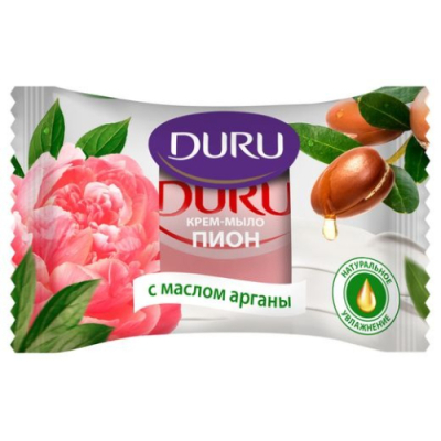 Изображение товара Крем-мыло Duru Пион с маслом арганы 80 г для лица тела и рук