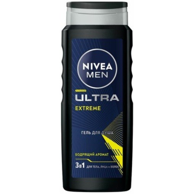 Изображение товара Гель для душа Nivea Men Ultra Extreme 500 мл - свежесть и мужественность