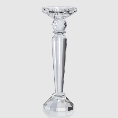 Изображение товара Подсвечник Xiaogan xinhua из хрусталя, 1 свеча, 9x9x26.8 см классика