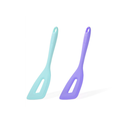 Изображение товара Лопатка Fissman Iris силиконовая 27 см с прорезью для кухни и посуды