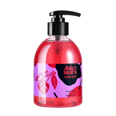 Изображение товара Жидкое мыло Juicy Stars черешня 300 мл освежающее и ароматное для рук