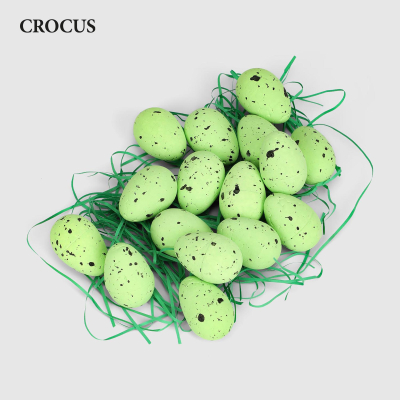 Изображение товара Яйцо Crocus декоративное, набор из 16 шт, зелёный