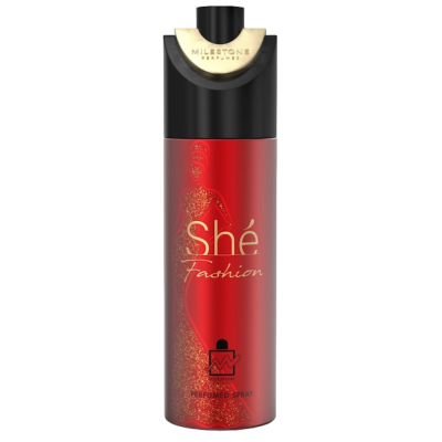 Изображение товара Дезодорант парфюмированный женский Milestone She Fashion 200 мл Изображение товара Дезодорант парфюмированный женский Milestone She Fashion 200 мл