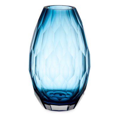Изображение товара Стеклянная синия ваза Дальян 29 см Decor de table