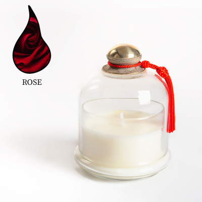 Изображение товара Аромасвеча Nour Bougie Le Dôme Rose 743 г ручная работа, долгое горение