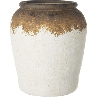 Изображение товара Керамическая ваза Glasar 18x18x20 см белая для интерьера и декора Изображение товара Керамическая ваза Glasar 18x18x20 см белая для интерьера и декора