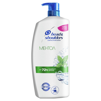 Изображение товара Шампунь Head & Shoulders Ментол 900 мл - для борьбы с перхотью Изображение товара Шампунь Head & Shoulders Ментол 900 мл - для борьбы с перхотью