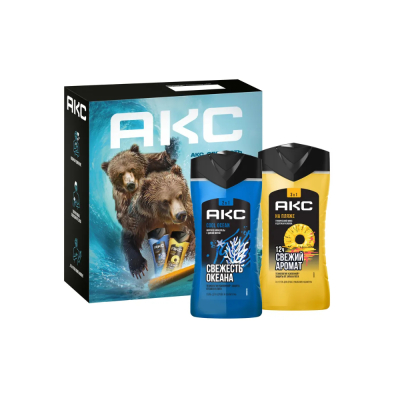 Изображение товара Подарочный набор АКС На пляже океана гель 2в1 и 3в1 250 мл