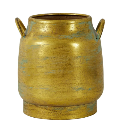 Изображение товара Ваза Glasar Ваза-мини с ручками 14x13x15 см - декоративная металлическая