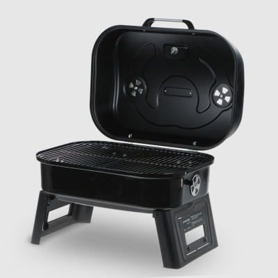 Изображение товара Угольный гриль барбекю Guruss BBQ мобил go черный 52х41х41 см