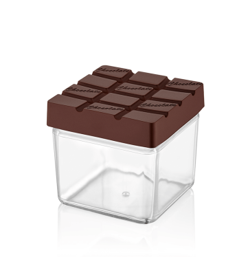 Изображение товара Контейнер Qlux chocolate&biscuit 500 мл - пластиковый для хранения продуктов