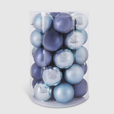 Изображение товара Набор елочных шаров Linhai jinnuo 34 шт пластиковые праздничные украшения для новогодней елки