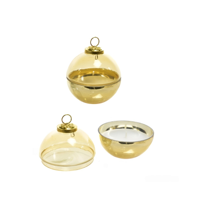 Изображение товара Свеча Mercury NY ароматическая золотая 10х10,5 см