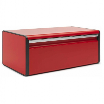 Изображение товара Хлебница Brabantia 484025 из нержавеющей стали, цвет Красный, размеры 46.4х25х18.7 см