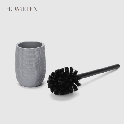 Изображение товара Держатель с ёршиком Hometex Клетка тёмно-серый