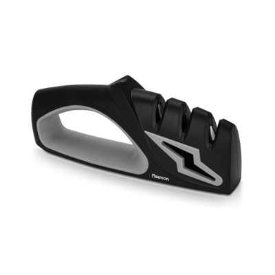 Изображение товара Точилка для ножей Fissman 12971 трёхшаговая для заточки кухонных ножей Изображение товара Точилка для ножей Fissman 12971 трёхшаговая для заточки кухонных ножей