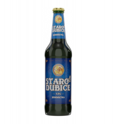 Изображение товара Пиво янтарное фильтрованное "Starodubice" Jedenactka, 4,8% 0.5 л