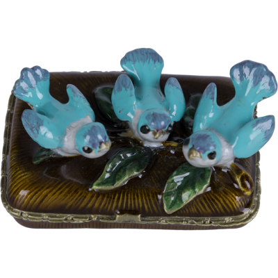 Изображение товара Декоративная шкатулка Glasar со стразами Птички для украшений и декора