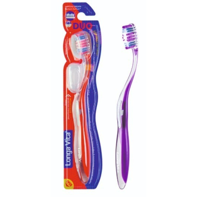 Изображение товара Зубная щетка Longa Vita DUO с колпачком средней жесткости китай