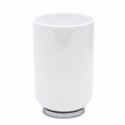 Изображение товара Стакан Ridder Alba белый с серебряным 7,1х11,1 см