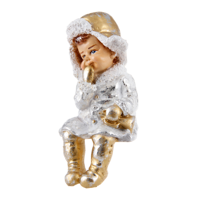 Изображение товара Декоративная новогодняя фигура Мальчик смеется 17 см ТПК Полиформ