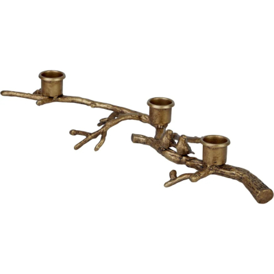 Изображение товара Подсвечник Glasar птицы на ветке 35х11х7 см Изображение товара Подсвечник Glasar птицы на ветке 35х11х7 см