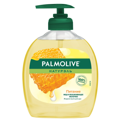 Изображение товара Жидкое мыло для рук Palmolive Натурэль с медом и увлажняющим молочком 300 мл Изображение товара Жидкое мыло для рук Palmolive Натурэль с медом и увлажняющим молочком 300 мл