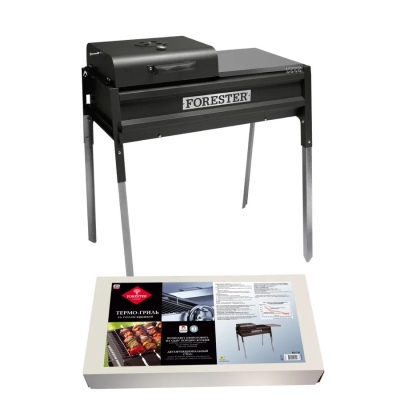 Изображение товара Термо-гриль Forester с крышкой и столом BQ-703 - прочный и функциональный гриль для пикников