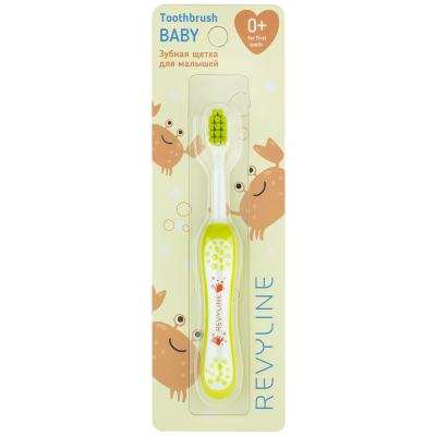 Изображение товара Детская зубная щетка Revyline baby s3900, от 0 до 3 лет, желтая мягкая