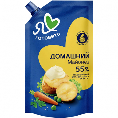 Изображение товара Майонез Я люблю готовить Московский домашний 55% 600 мл Изображение товара Майонез Я люблю готовить Московский домашний 55% 600 мл