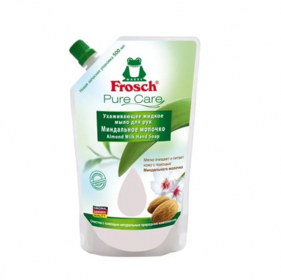 Изображение товара Frosch Мыло для рук Ухаживающее Миндальное молочко 500 мл натур. компоненты Изображение товара Frosch Мыло для рук Ухаживающее Миндальное молочко 500 мл натур. компоненты