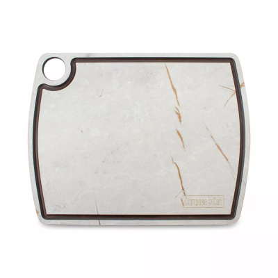 Изображение товара Доска разделочная Composeeat с желобом 29x22 см мраморный Грейс композит Изображение товара Доска разделочная Composeeat с желобом 29x22 см мраморный Грейс композит