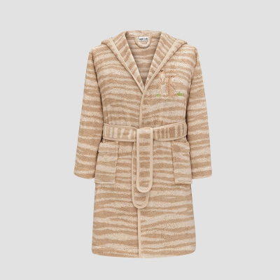 Изображение товара Детский хлопковый халат Kids by Togas Сафари бежевый 2-3 лет