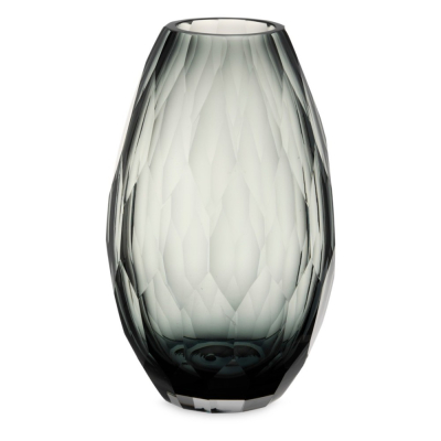 Изображение товара Стеклянная дымчатая ваза Decor de table Дальян высота 29 см