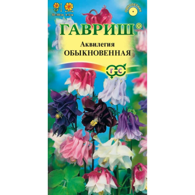 Изображение товара Семена Гавриш Аквилегия обыкновенная смесь 0.05г